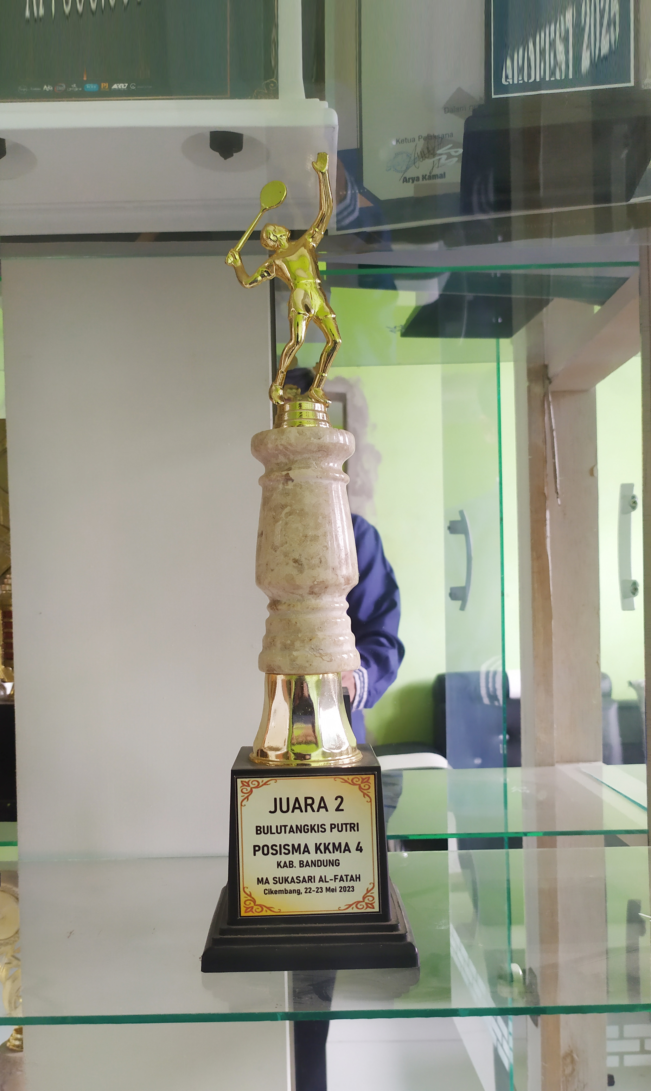 Juara 2 Bulu tangkis Putri Posisma KKM 4